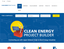 Tablet Screenshot of cleanenergyprojectbuilder.org